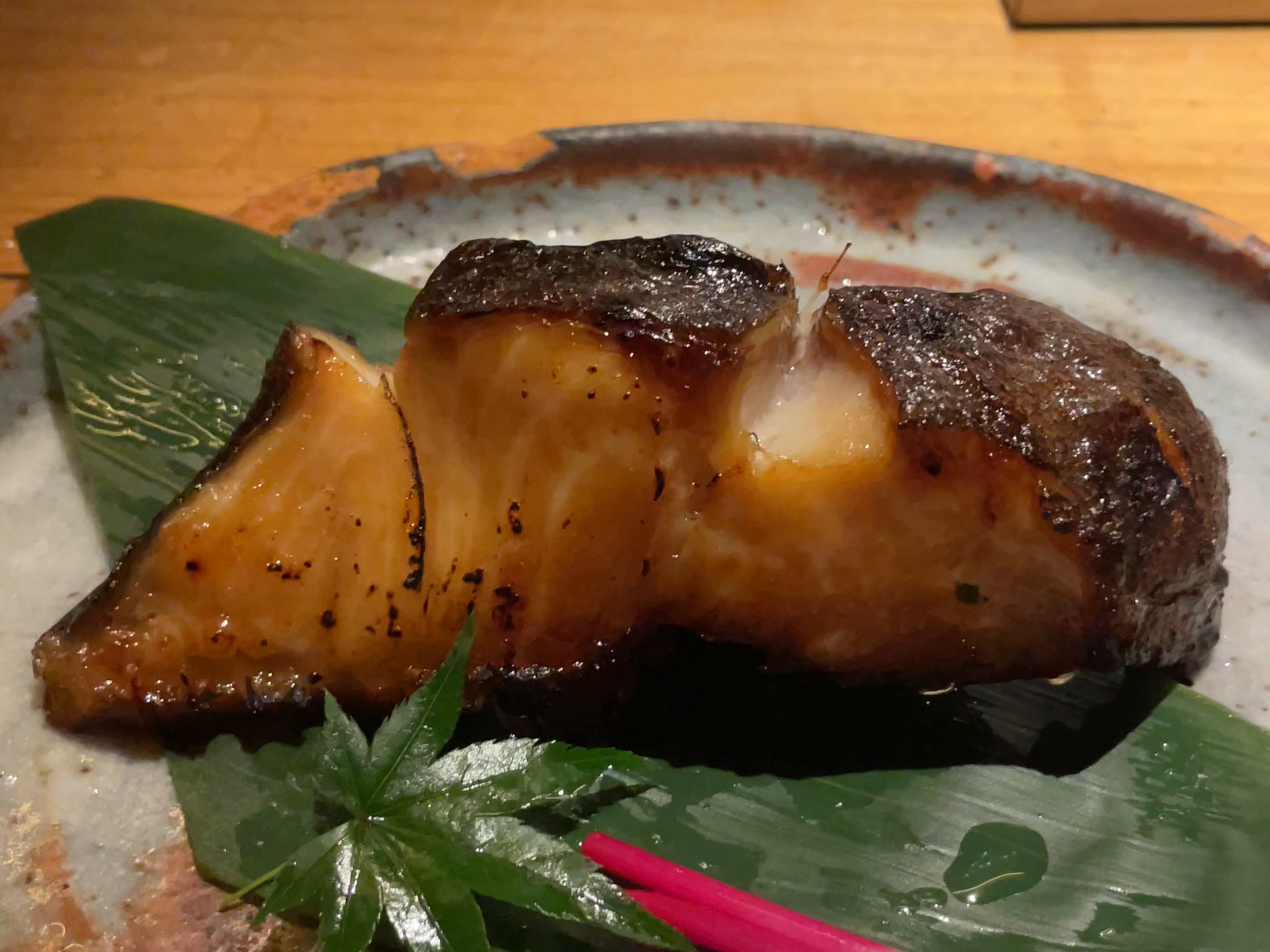 取材時の銀だらの照り焼き
