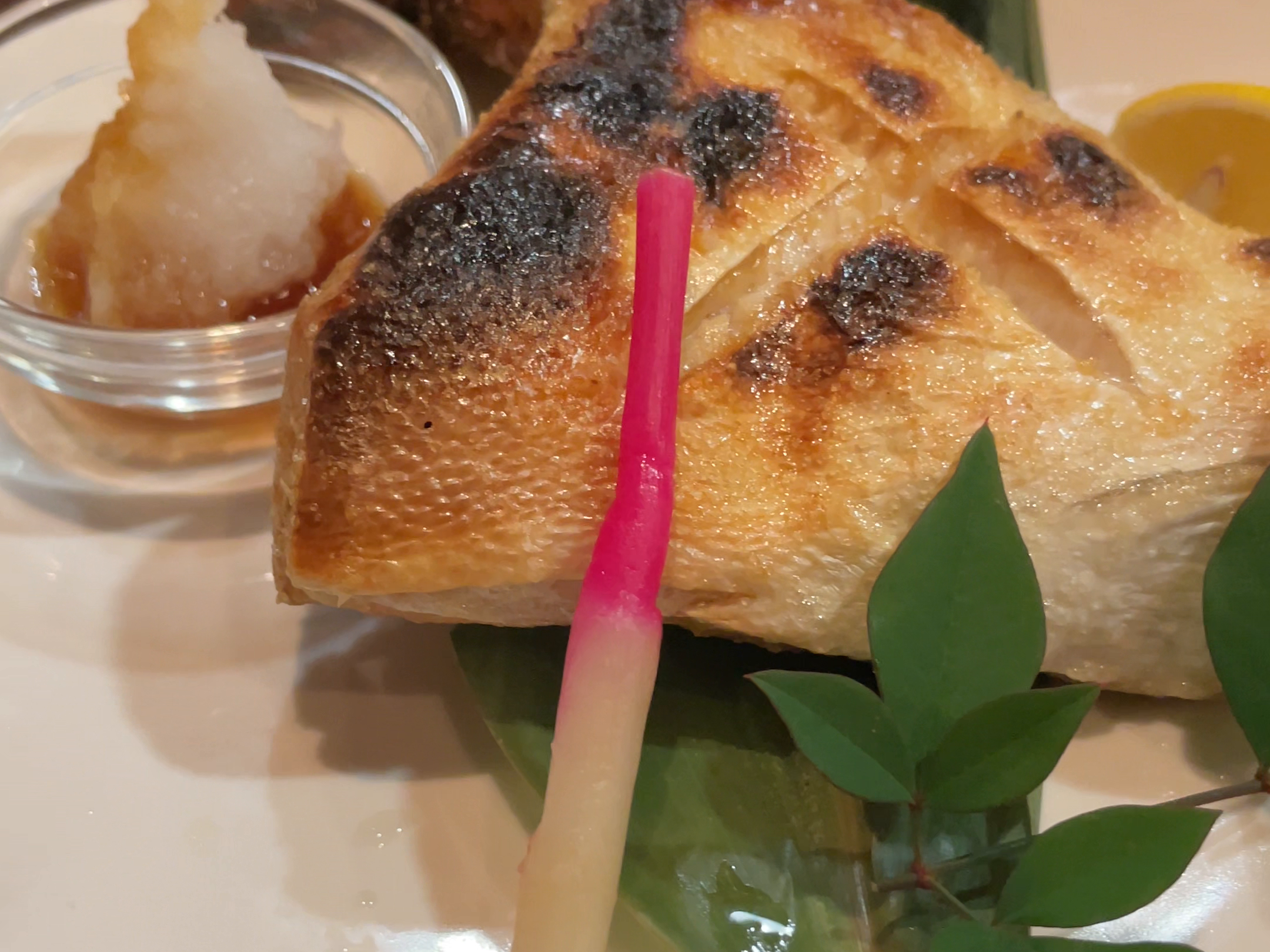取材時の焼き魚
